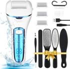 Перезаряжаемая электрическая пилка для ног, устройство для удаления мозолей, педикюрное устройство, инструменты для ухода за ногами, для ног, для пяток, удаление омертвевшей кожи, синий цвет