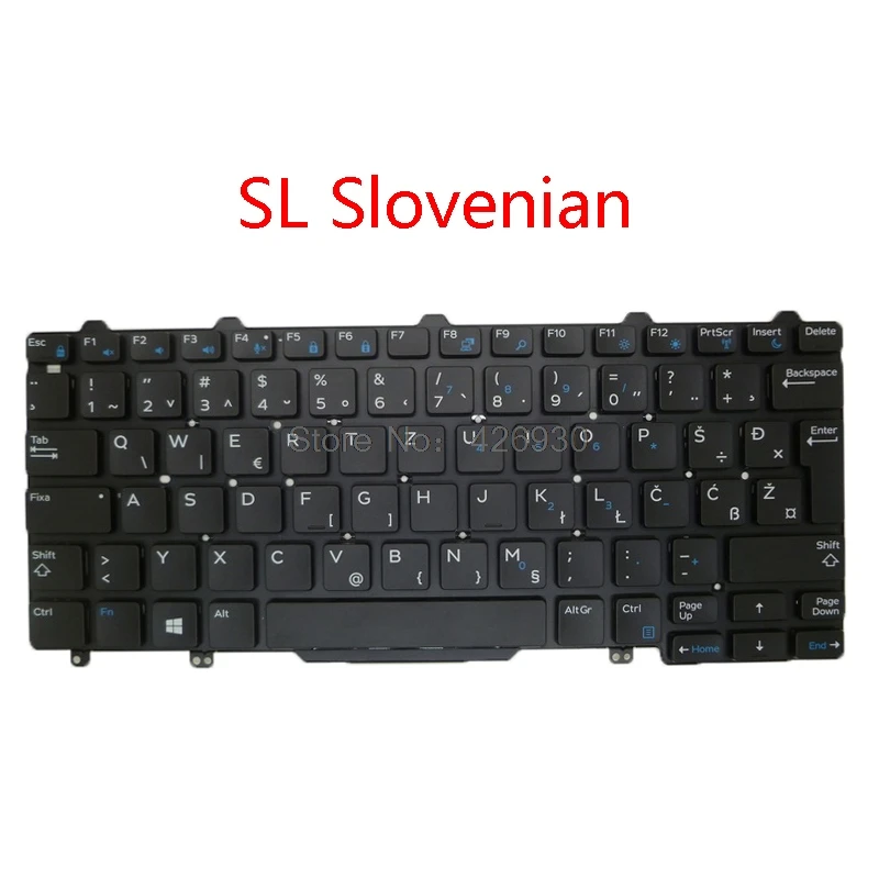 Ноутбук США Великобритания JP LA SL GR клавиатура для DELL 7350 E5250 E5270 E7250 E7270 E7450 E7470 3160 3150 японский латинский Словенский Германия