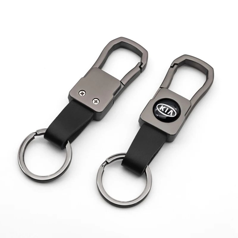 

Car logo keychain metal leather Styling fashion key ring for KIA K2 K3 K5 KX3 KX1 KX5 SL KX CROSS K9 Sorento SPORTAGE ProCeed