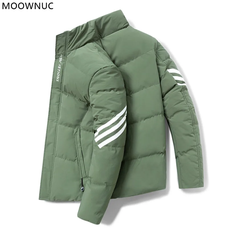 2021 Winter New Fashion Trend Men's Warm Down Jacket Slim Leisure Cashmere Thick High-Quality Men's Cotton-Padded Jacket M-4XL
