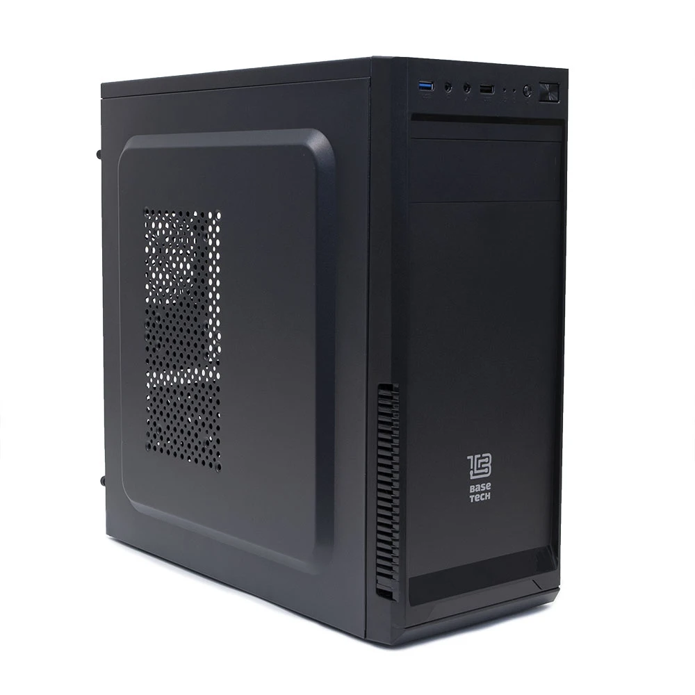 Компьютерный корпус BaseTech M3304 ATX Midi Tower USB 3.0 черный Без БП (BT B)|Корпуса для