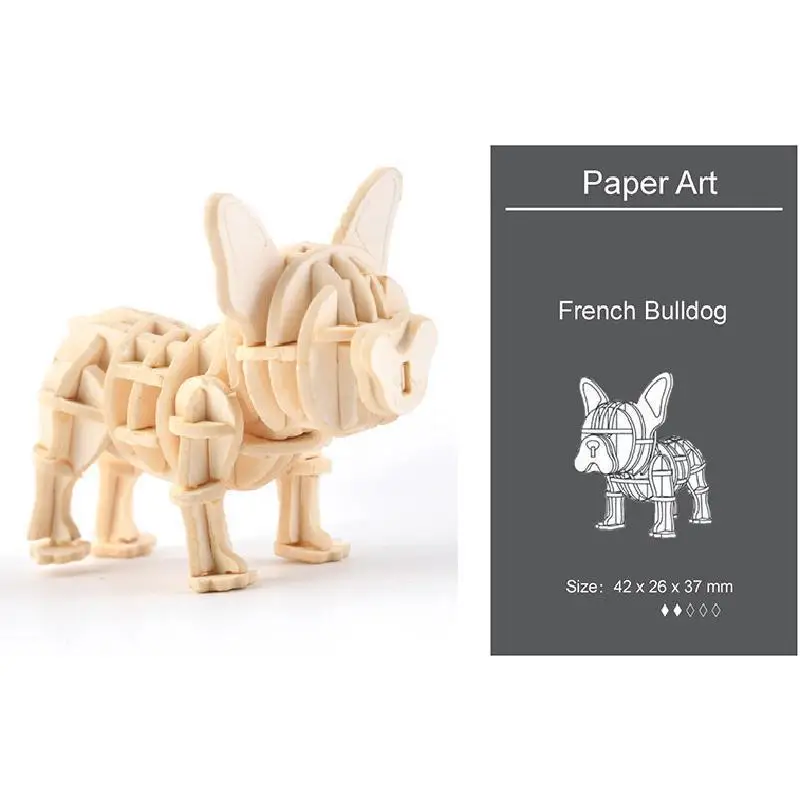 

Laser Cutting 3D Paper Puzzle Toys Small Animals Marine Organism Assembly Model Kits Desk Decoration Puzzle Toys For Kids