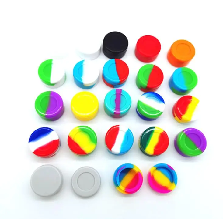 

500pcs/lot Wax Containers Silicone jars container silicone contianer for wax silicone jars dab wax container,32*20mm,5ml SN1136