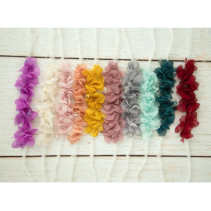 

Baby Head Flower Hair Band Headdress Newborn Photography Props Infants Girls Photo Shooting Headwear