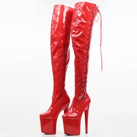 7 87in high height sex boots party boots round toe stiletto heel platform over the knee boots us size 6 13 no cx2002