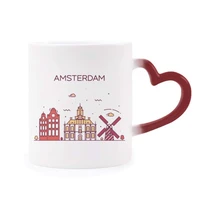 amsterdam flat landmark morphing mug heat sensitive red heart cup