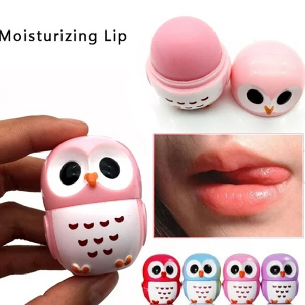

Милая сова макияж увлажняющий бальзам для губ натуральный растительный блеск украшение помада Губы