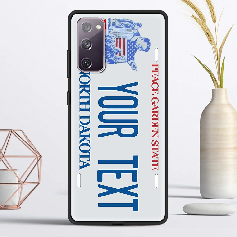 

License New York Plate Number phone Accessories Cover for Samsung Galaxy S21 S20 Ultra S20 FE S10 Lite S10E S9 Plus Luxury Case