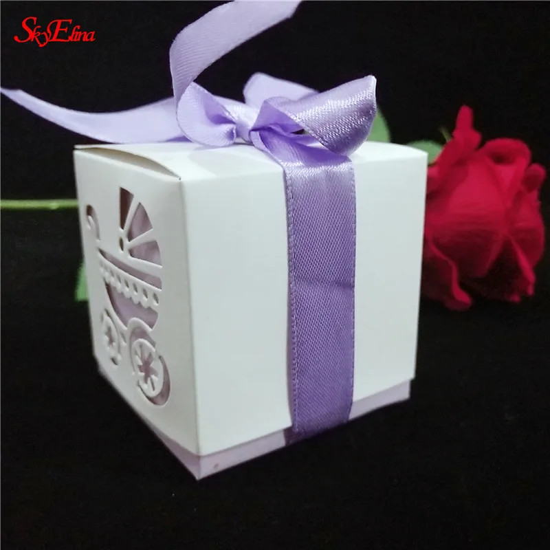 10 шт. подарочные коробки для конфет с лентой|Подарочные сумки и упаковка| |
