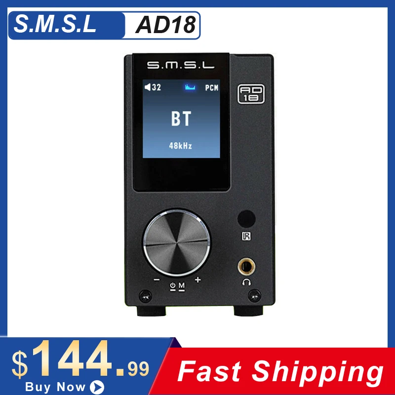 SMSL AD18 полный цифровой усилитель и ЦАП 80 Вт * 2 DSP HIFI Bluetooth 4 NFC