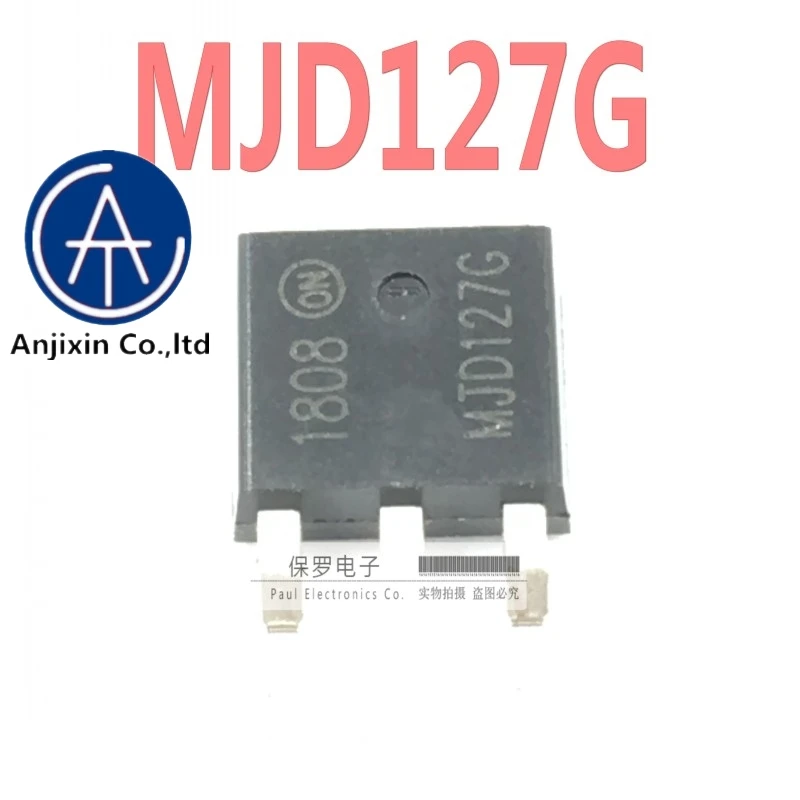 10 шт., 100% оригинальный новый транзистор Дарлингтона MJD127T4G MJD127G J127G TO-252, в наличии 10 шт., 100% оригинальный новый транзистор Дарлингтона MJD127T4G MJD127G J127G TO-252, в наличии