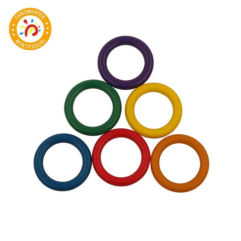 Монтессори материал кольцо слайд маленький деревянный Дошкольный ранний