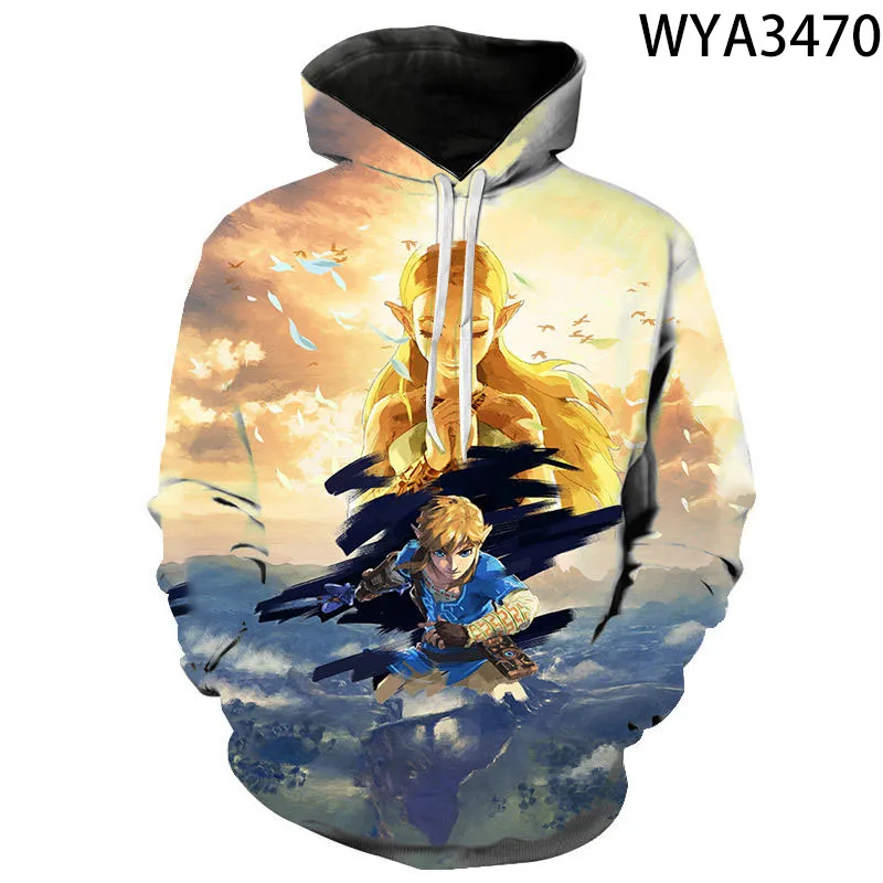

2020 New Fashion Zelda 3D Printed Hoodies Sweatshirts Men Women Children Fashion Pullover Cool Boy Girl Kids Casual Coat