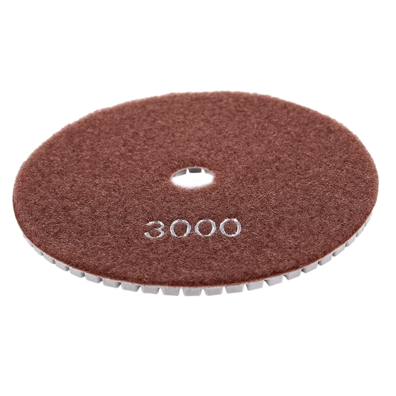 

5 inch 125mm Wet Diamond Polishing Pads Marble Granite Grits 3000