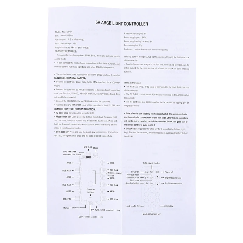 

2021 New PWM & ARGB LED Controller Hub 8 Ports 12V 4Pin Fan & 5V 3Pin Wireless IR Remote Adapter PMMA Case and Magnetic Standoff
