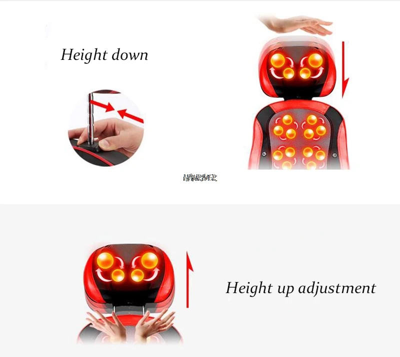 Massager multi-function body Neck shoulder waist cervical massage pillow home massage chair cushion cushion for leaning on J2197