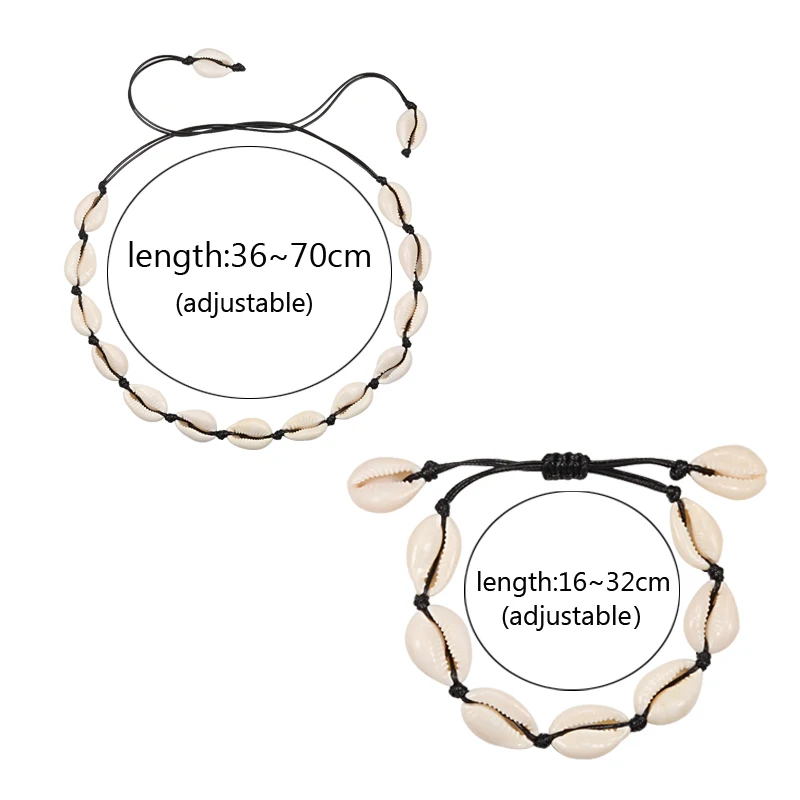 Оригинальное пляжное ожерелье из морских ракушек браслеты модное богемное чокер