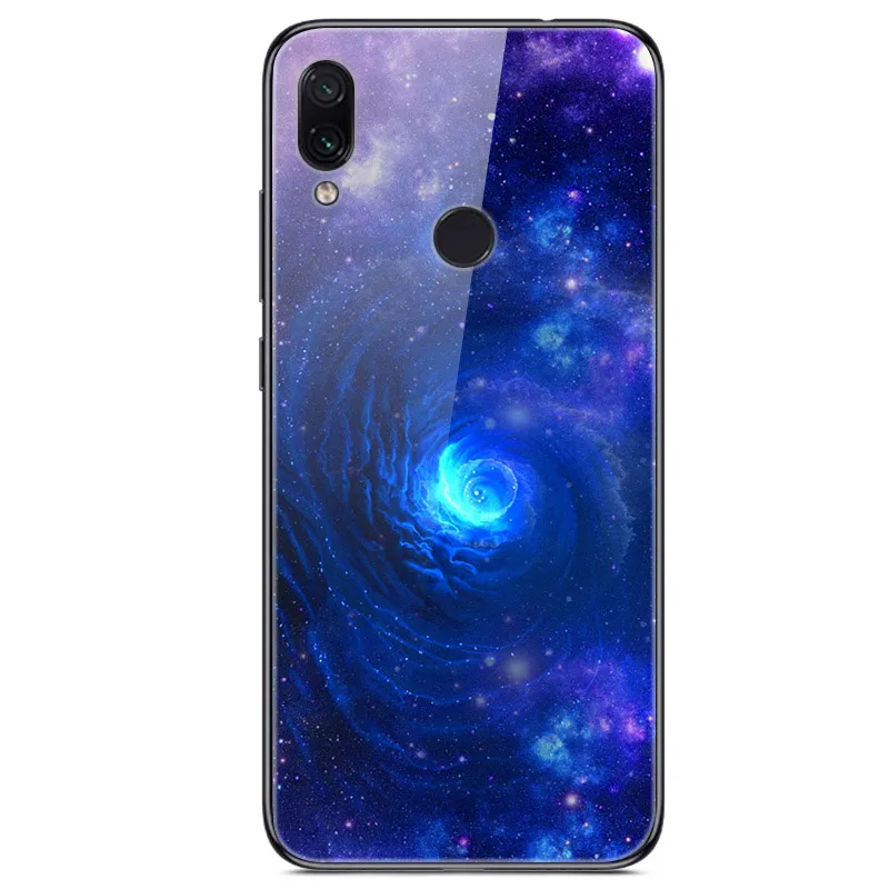 19 Для Xiaomi Redmi Note 7 Чехол из закаленного стекла твердая задняя крышка для Xiomi Redmi Note7 мягкий чехол для телефона бампер на Redmi Note 7 Pro - Цвет: 19