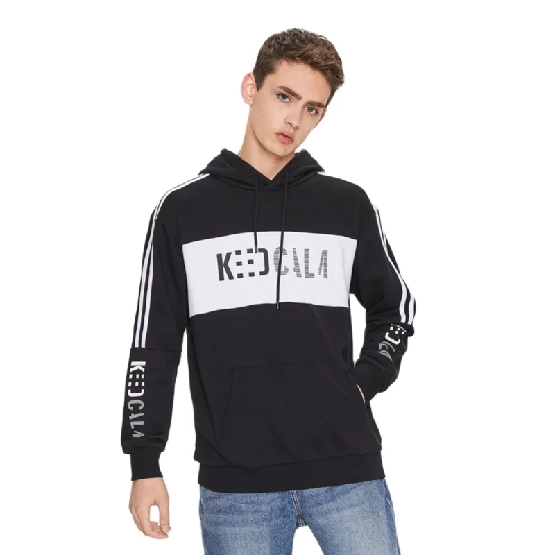 

Мужская хлопковая толстовка SEMIR, трикотажный пуловер с капюшоном и полосатым принтом, хит продаж, весна 2020