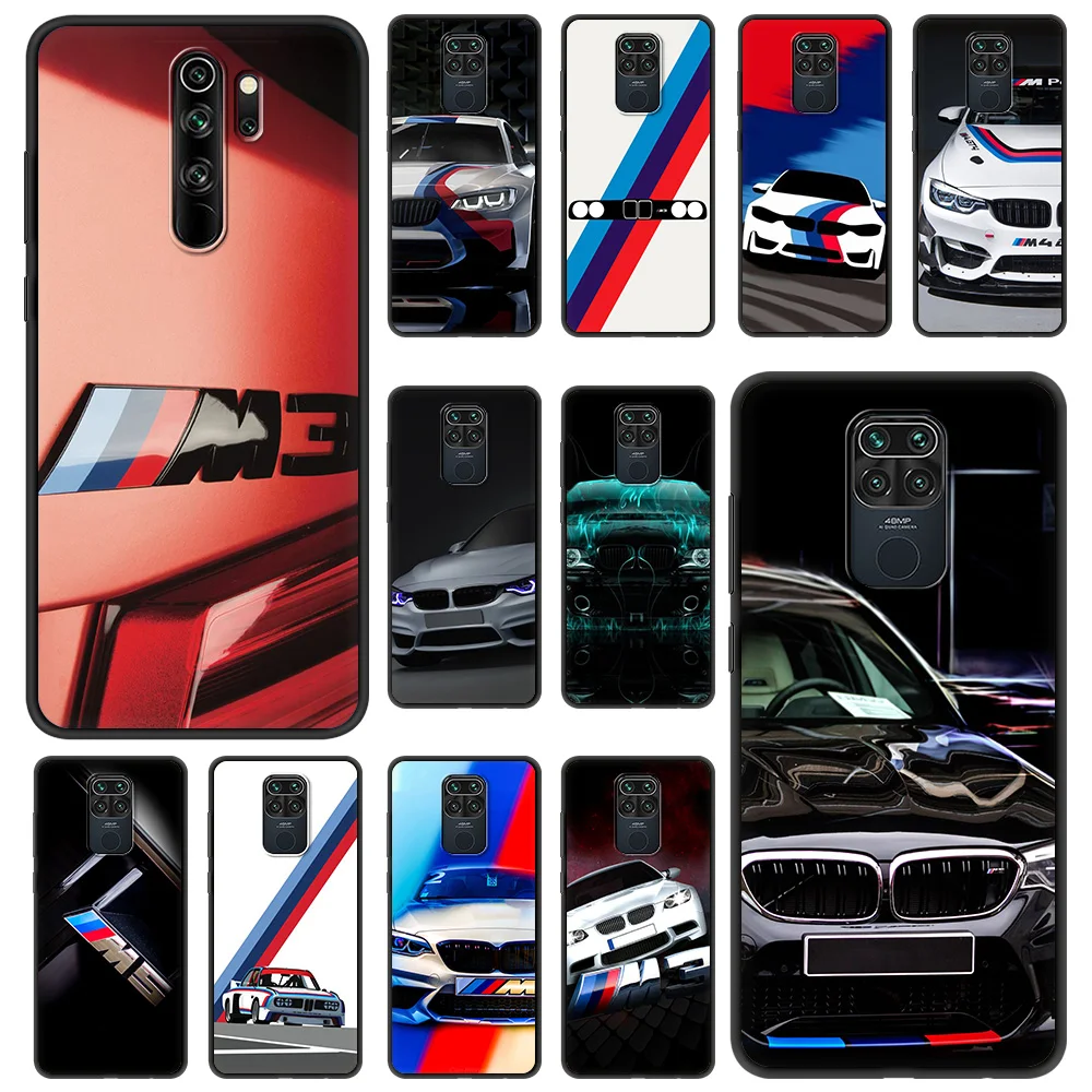 

Blue Red BW Car Soft Phone Case for Redmi Note 7 8 8T 9S 9 10 Pro K40 8 9 9A 9C Cover Shockproof Silicone Luxury Shell Coque TPU