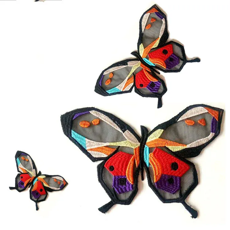 1 шт. нашивка с вышивкой кружевная бабочка из ткани сделай сам ткань заплатка