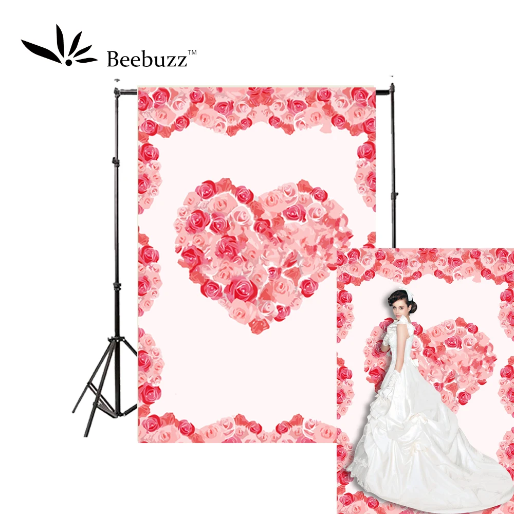 Фон для студийной фотосъемки с изображением цветов сердца | Электроника