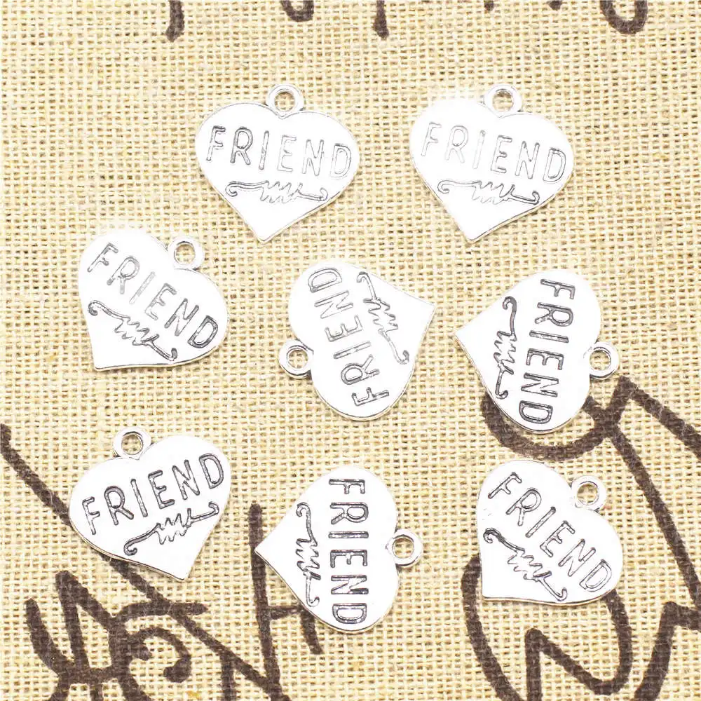 

10 шт., серебряные подвески в античном стиле