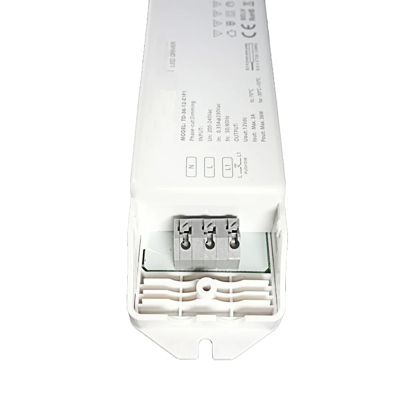 Новый светодиодный затемняя драйвер 200V 240V Вход 36W 24V 1.5A Выход постоянного