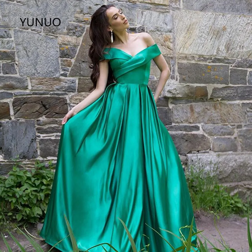 YUNUO бальное платье с открытыми плечами женское вечернее пышное для вечевечерние