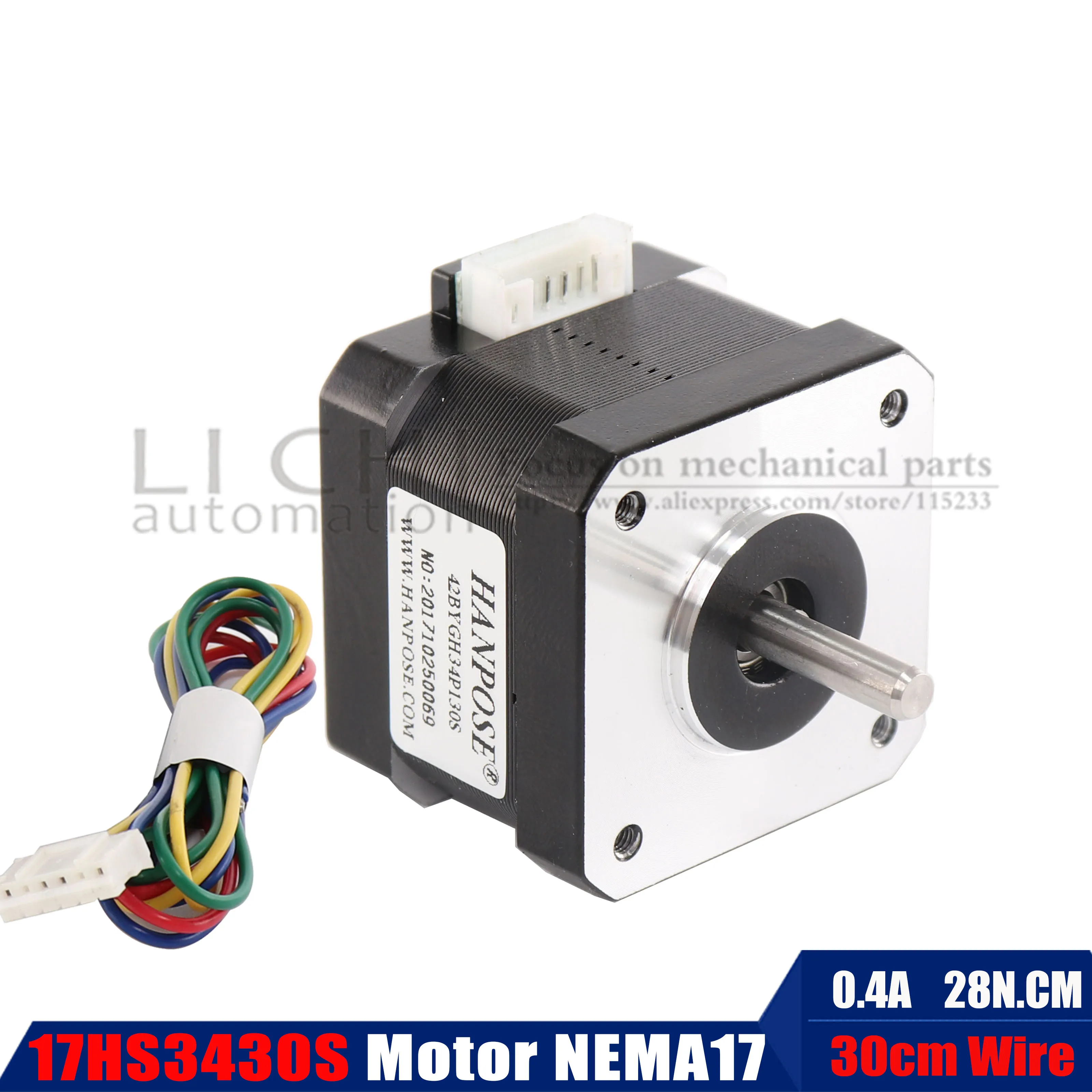 17HS3430) Nema17 двигатель 1.8a шаговый двигатель 42 двигатель bygh для 3d принтера шаговый двигатель для ЧПУ XYZ
