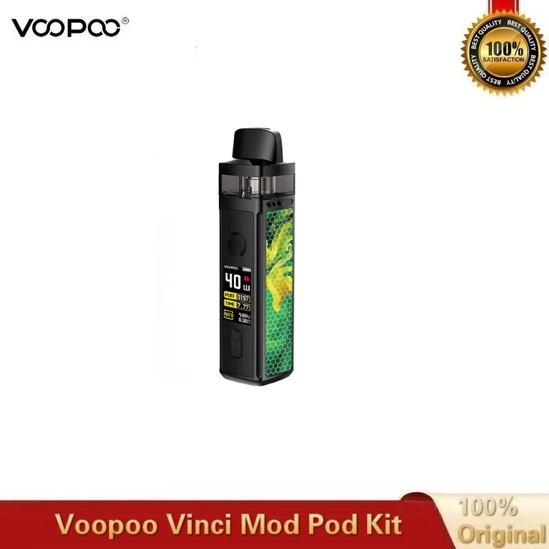 Электронная сигарета VOOPOO VINCI Mod Pod Vape Kit аккумулятор 1500 мАч катушка 5 мл & PnP экран 0 96