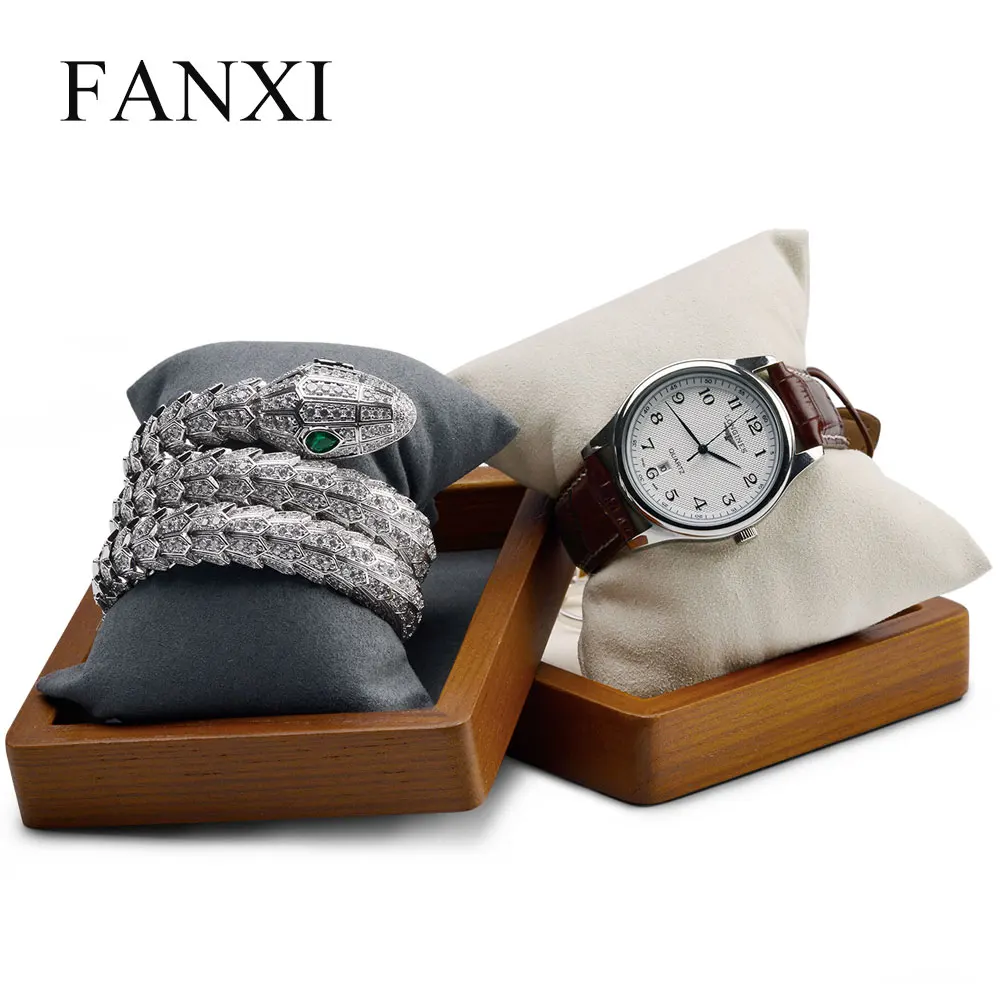 Дисплей для часов FANXI подставка браслета из массива дерева держатель ювелирных