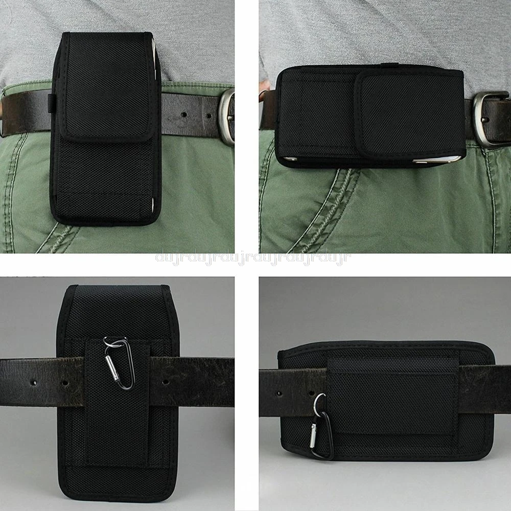 

Casual Nylon Mobile Phone Waist Bag Hook Loop Holster Cellphone Pouch Cover for Phone Waist Bag Au28 19 dropship