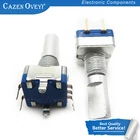 5 шт.лот полуось вращающийся регулятор, Длина ручки 20 мм код переключательEC11цифровой потенциометр с выключателем 5Pin в наличии