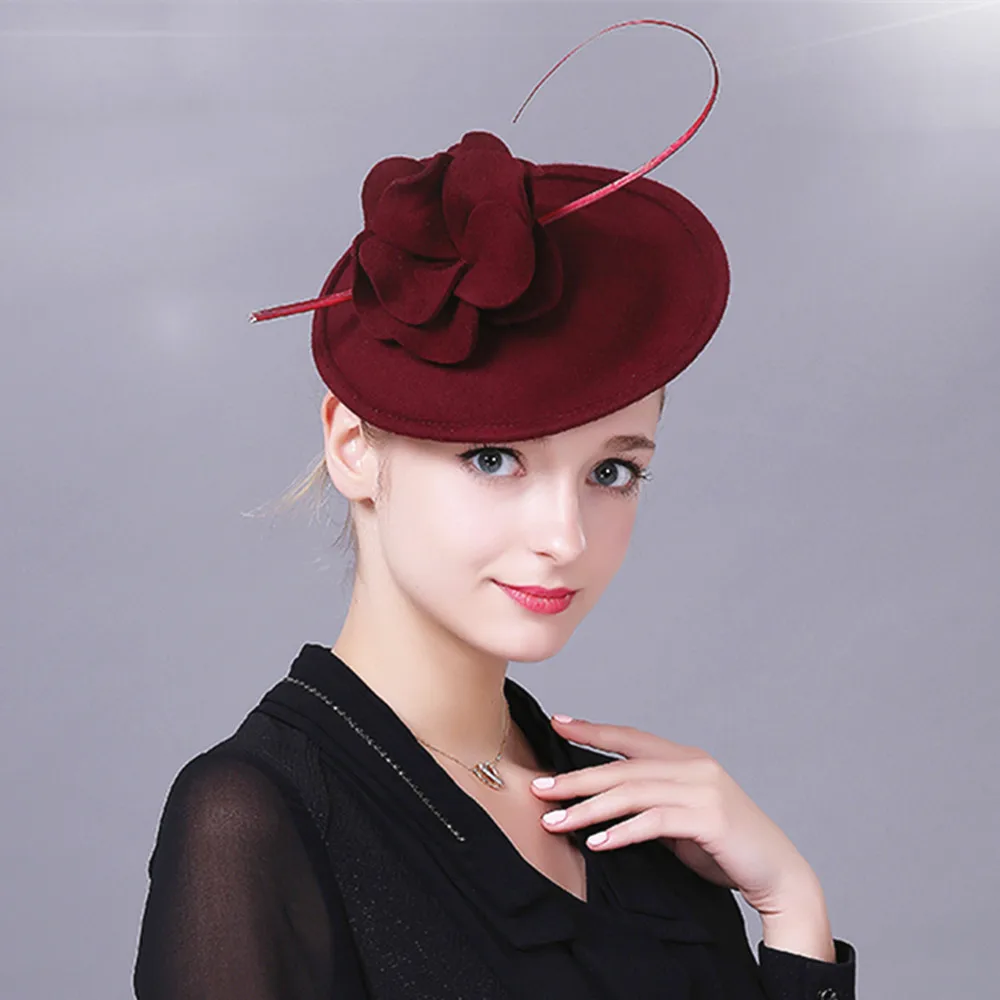 Королевский Свадебный церковный Fedoras Шляпы женские элегантные Кентукки Дерби