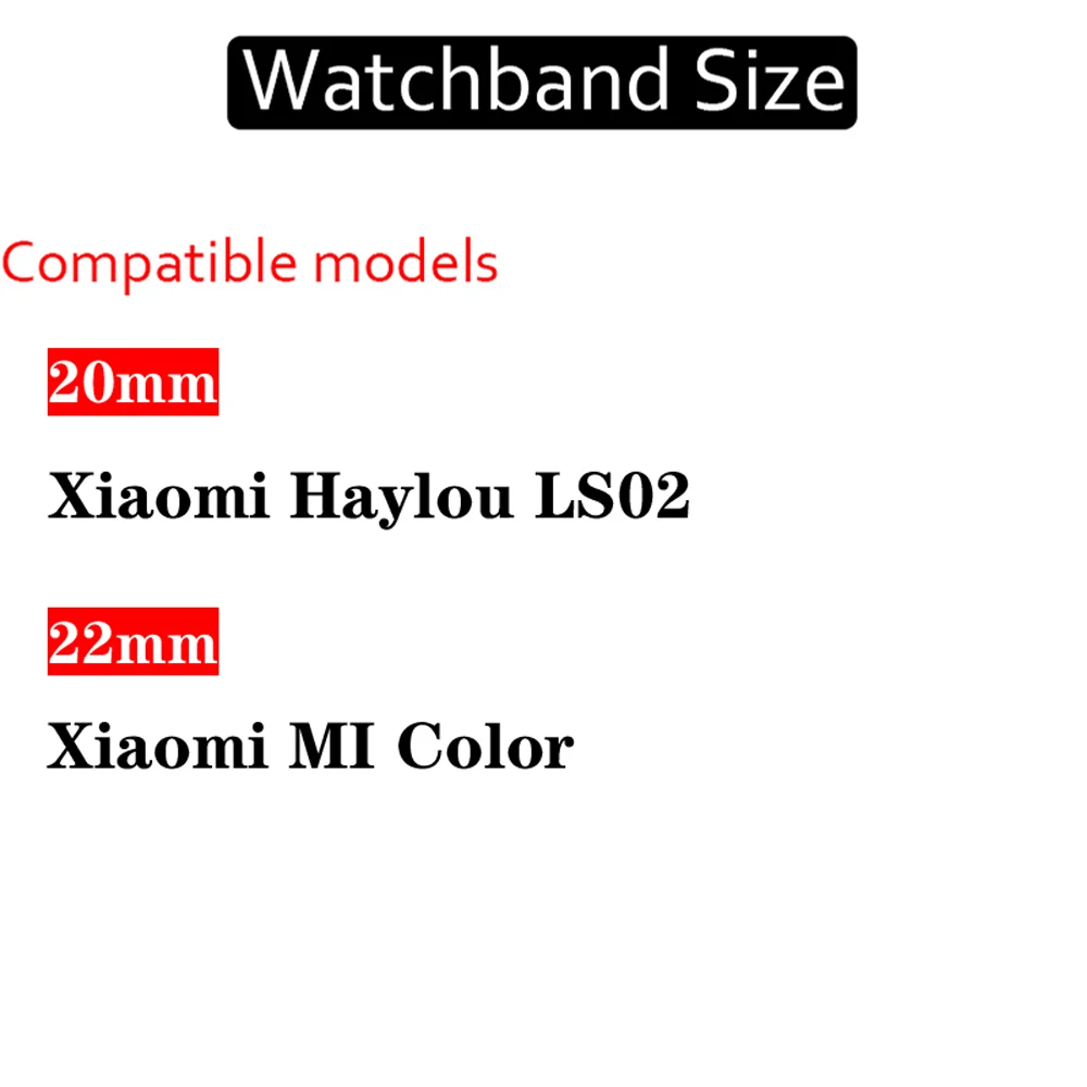 Нейлоновый ремешок для xiaomi mi color haylou ls02 плетеный браслет соло умные часы 20 мм 22