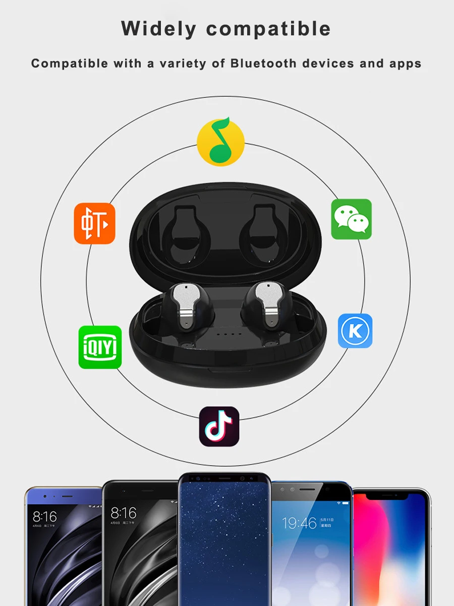 XY-5 TWS 5,0 Bluetooth наушники 3d стерео сенсорные наушники беспроводные наушники с микрофоном гарнитура для телефона