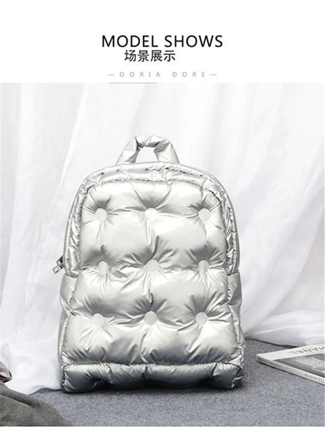 New Women Winter Space Cotton Computer Backpack Notebook Unisex Large Capacity School Bag Waterproof Business Bagpack