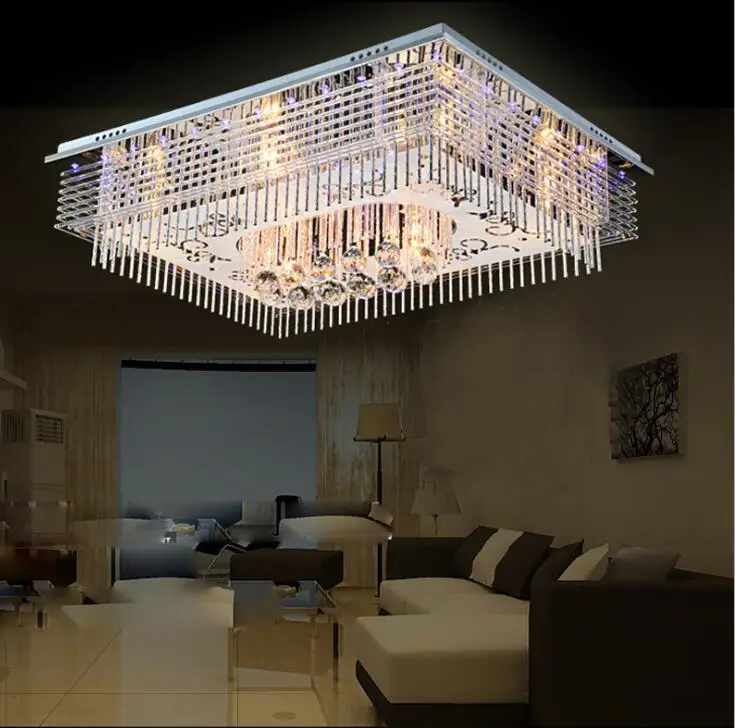 

Led ceiling lamp rectangular living room lighting modern minimalist crystal lamp master bedroom lamp study lamp Nordic lighting