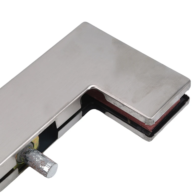 Изогнутый зажим из нержавеющей стали стеклянный дверной стеклянная дверь Семь