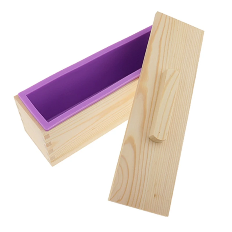 New-Wooden Box Silicone Soap Loaf Mold and Cutter Wire Slicer for DIY Soap/Cake/Chocolate Making Tools | Дом и сад