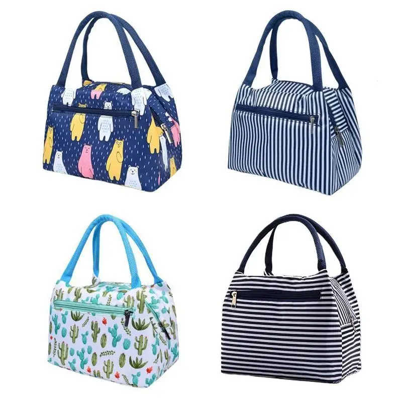 

Lady Cartoon Waterproof Lunch Bag With Aluminum Foil Hotel Insulated For Kitchen Used Bag Lunch B5H1