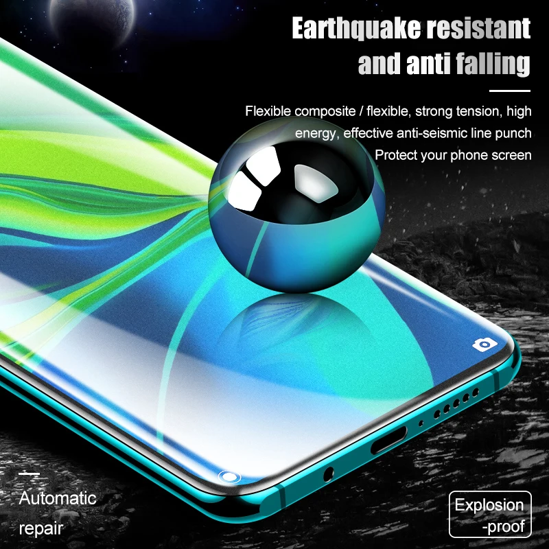 Защитная пленка для Xiaomi Redmi Note 10 9S 9 8 7 Pro 9A 9T матовая Гидрогелевая Mi 10T 11 Ultra Poco X3 M3 F3