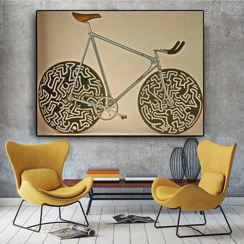 Плакат известного бренда Cinelli Bike картина абстрактное искусство классические картины на холсте настенные картины для гостиной Куадрос стены искусства