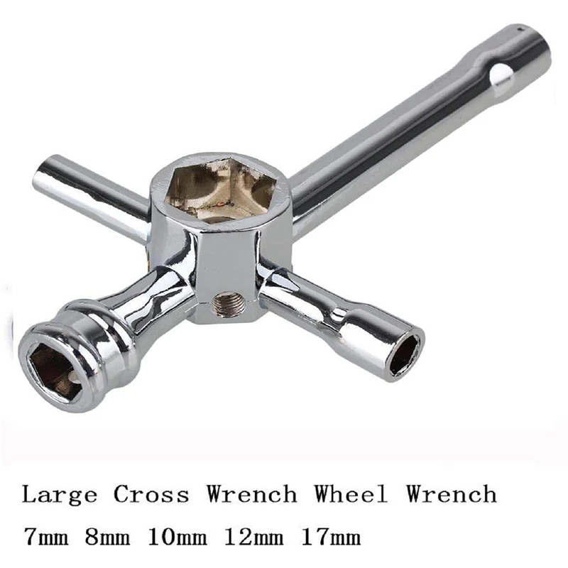 Алюминиевый крест ключи дюймовый стандарт рукав 4 мм 5 7 8 10 12 17 гнездо шестигранный