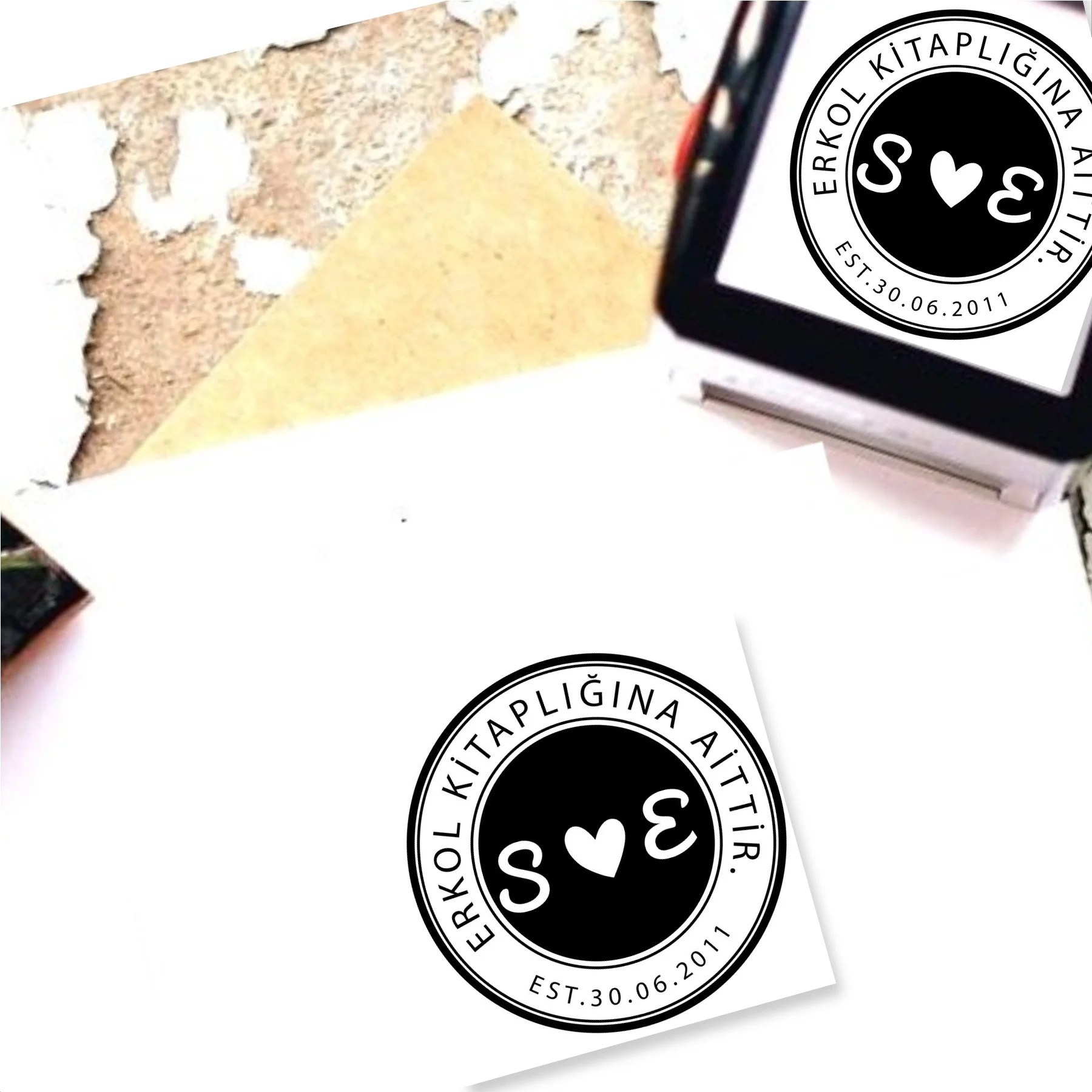 

Personalized Name Written Automatic Square Stamp-861