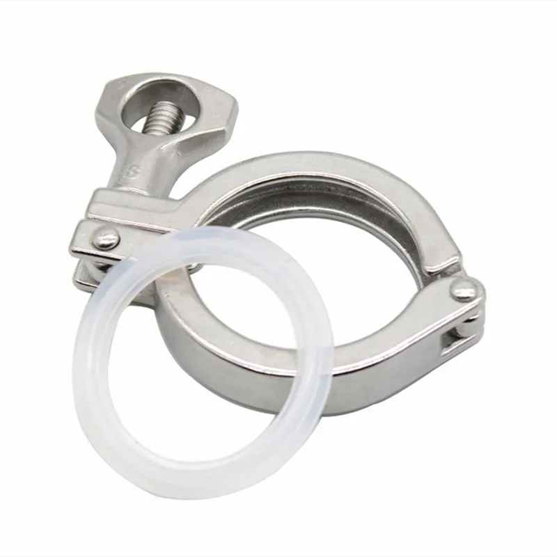 Трехклеверный санитарный фитинг для домашнего пивоварения, 1,5 дюйма, 2 дюйма, 2,5 дюйма, 3 дюйма, наружный диаметр зажима 50,5/64/77, 5/91 мм