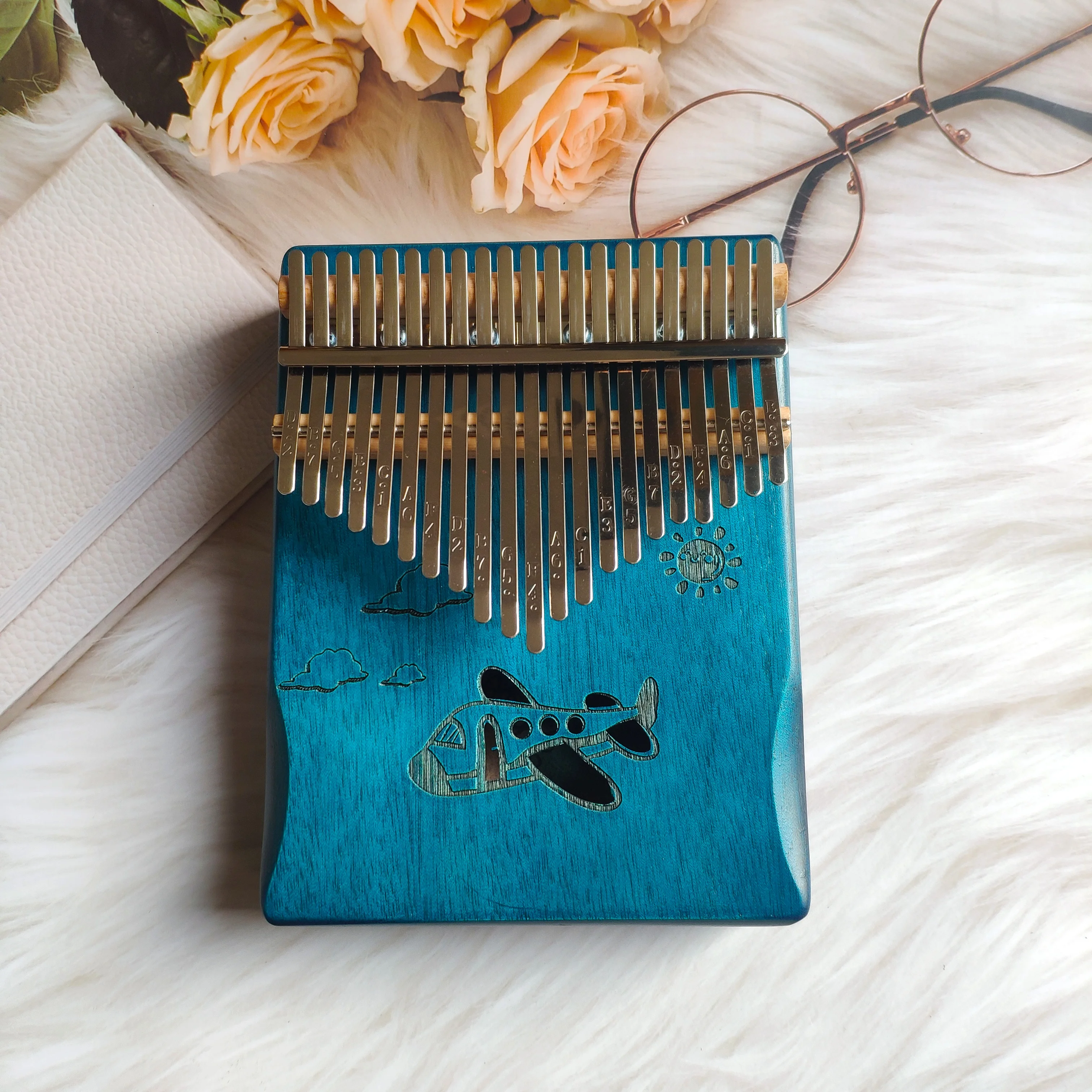 21key Kalimba фортепиано высокое качество дерево акации корпус Музыкальные