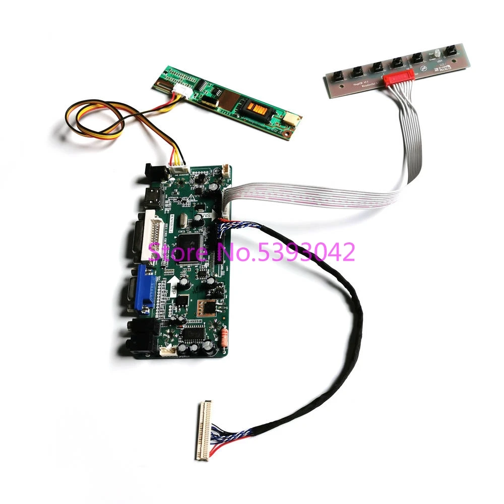 

For LP154WX4 (TL)(A1)/(TL)(A2)/(TL)(A3)/(TL)(A4) 15.4" LVDS Inverter 1CCFL 30-Pin 1280*800 M.NT68676 LCD Controller Card DIY Kit