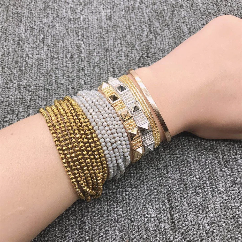 Фото ZHONGVI 2021 мужские браслеты панк Миюки браслет для женщин Pulseras Mujer Новая мода браслет ювелирные изделия ручной работы подарок для девушки оптов... №2